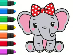 Játék Coloring Book: Elephant