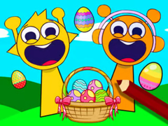 Játék Coloring Book: Sprunki Incredibox Easter