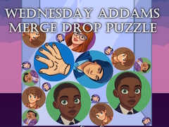 Játék Wednesday Addams Merge Drop Puzzle