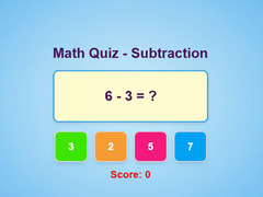 Játék Math Quiz - Subtraction